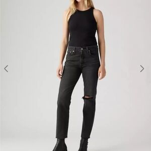 Levi's Women's Charcoal Straight Leg Jeans